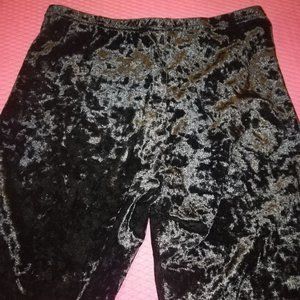 velvet, black bike shorts